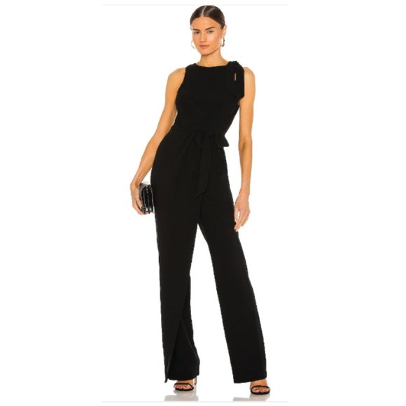 Cinq à Sept Nanon Wide-Leg Crepe Jumpsuit- Size 4- NWT - Picture 1 of 6
